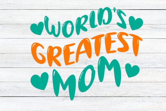 Retro World s Greatest Mom SVG Design Graphics