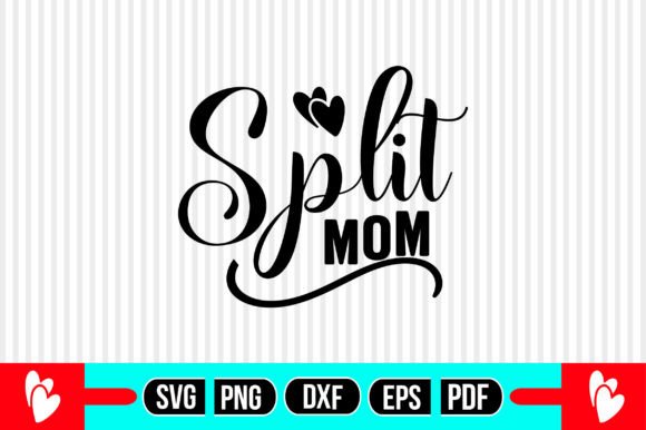 Split Mom SVG Graphics for Crafts and Branding